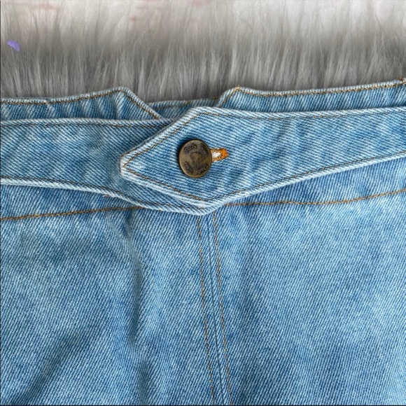 Vintage Daily Wear Light Wash Denim Skirt 13/14 - Picture 6 of 10